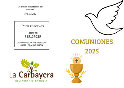 COMUNIONES 2025